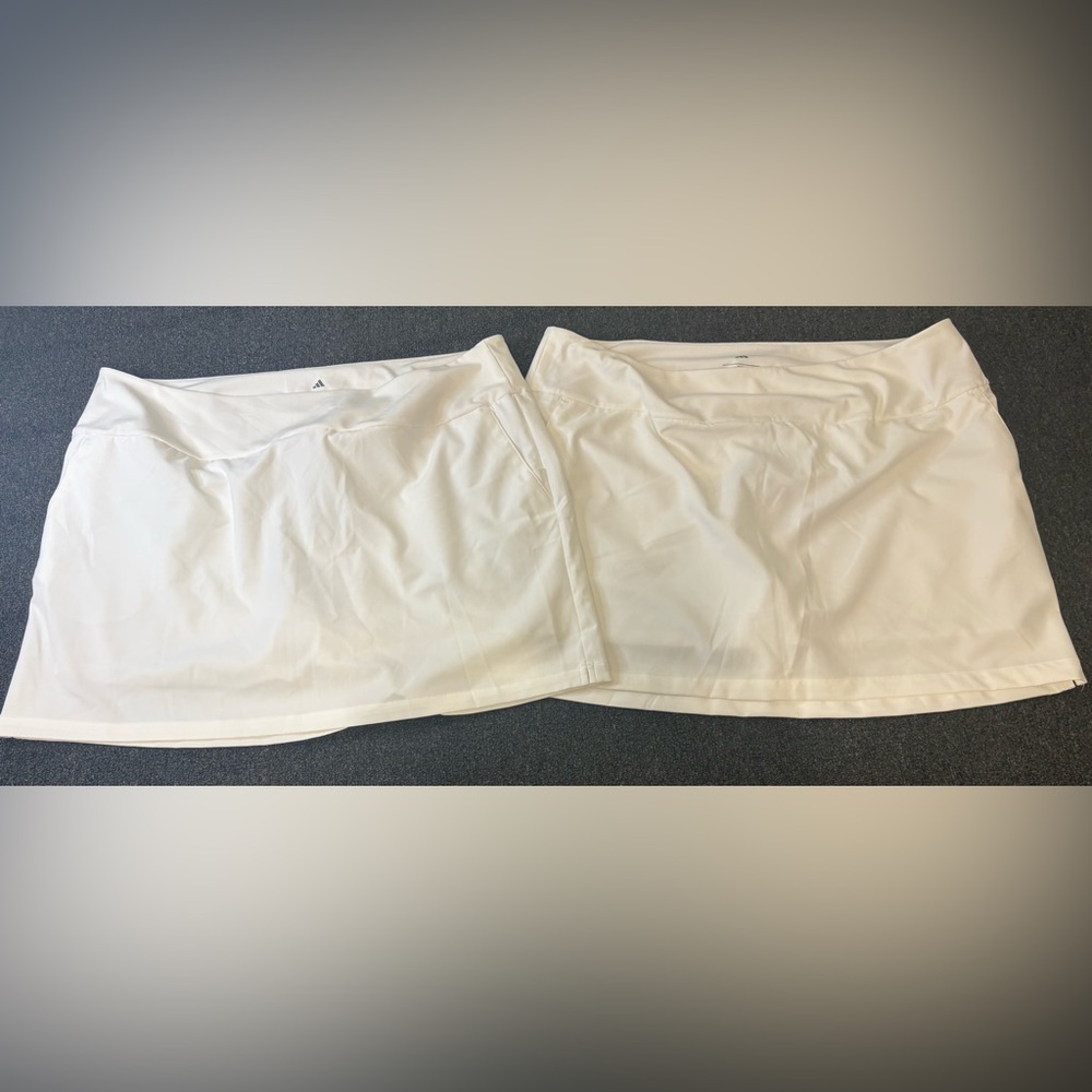 Women’s Adidas White Tennis Skorts pack of 2